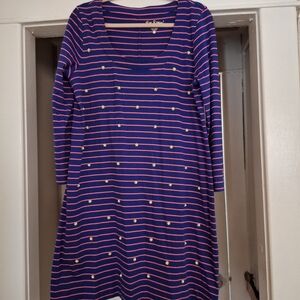 LILLY PULITZER MERRITT STRIPED SHIFT DRESS Large